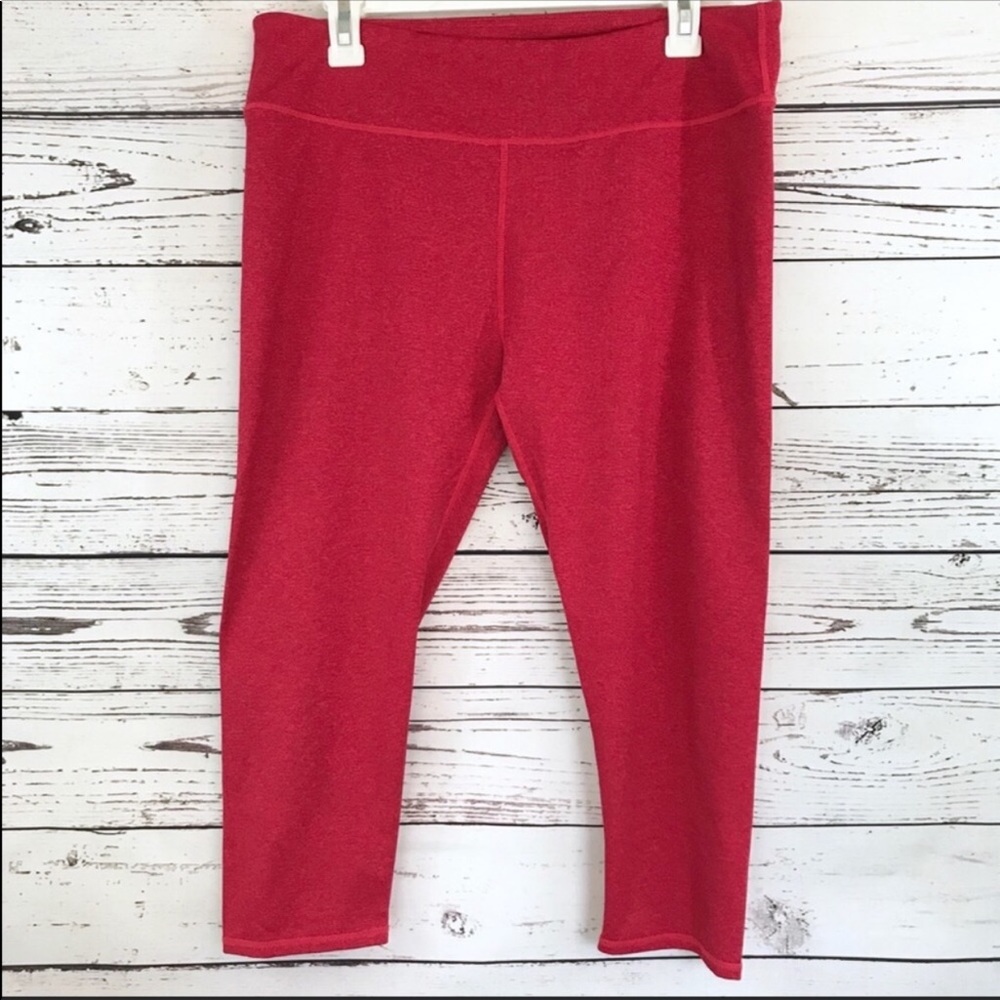 EUC Fabletics heather pink active leggings L